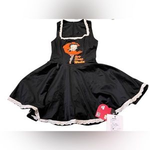 Betty Boop Women’s French Maid circle skirt dress size XS NWT